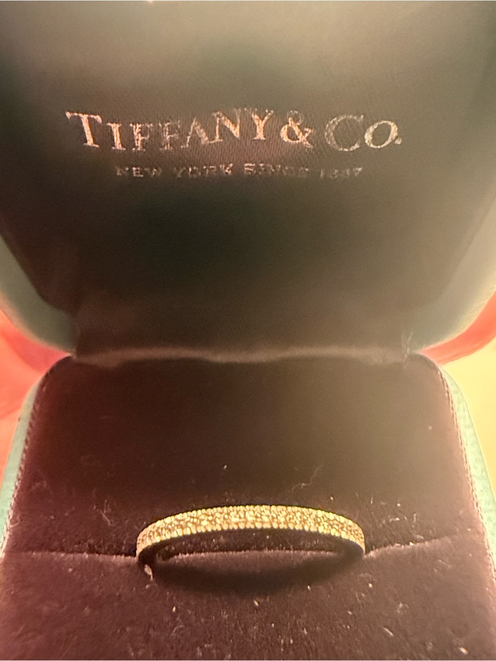 NEW Tiffany & Co. Lucida Diamond Eternity Band in Platinum (0.20 CTW) SIZE 4